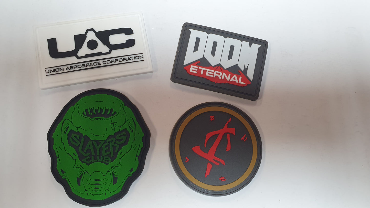 Doom Eternal - Rubber Badge Set - 4 Badges