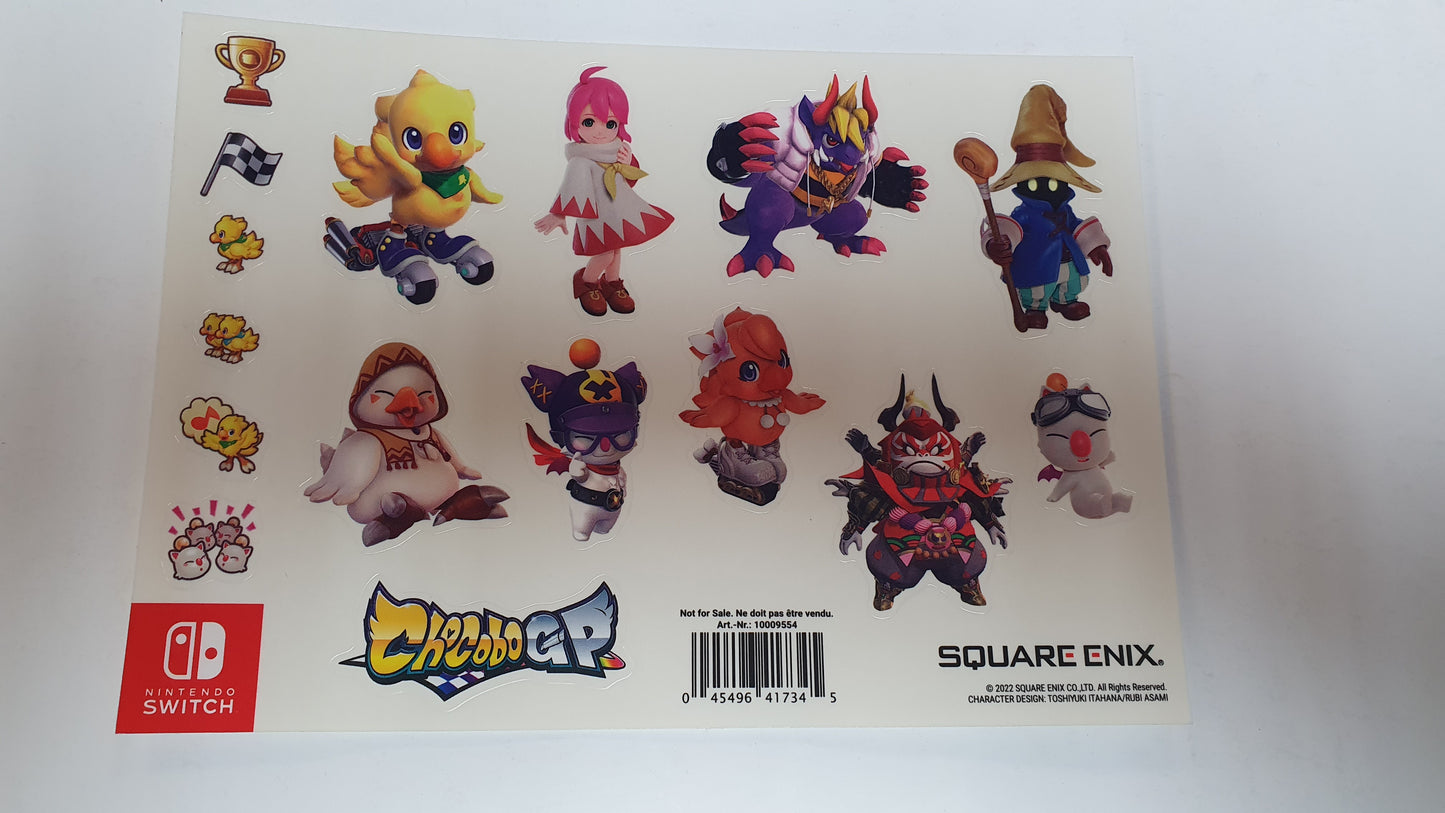 Chocobo Gp Sticker Sheet