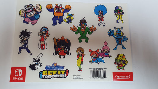 Warioware Get It Together Sticker Sheet