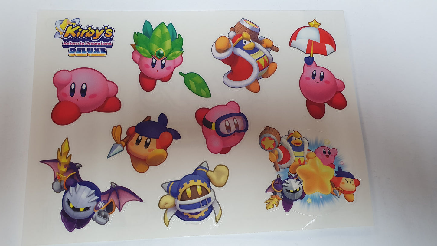 Kirbys Return To Dreamland Deluxe Sticker Sheet