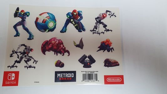 Metroid Dread Sticker Sheet