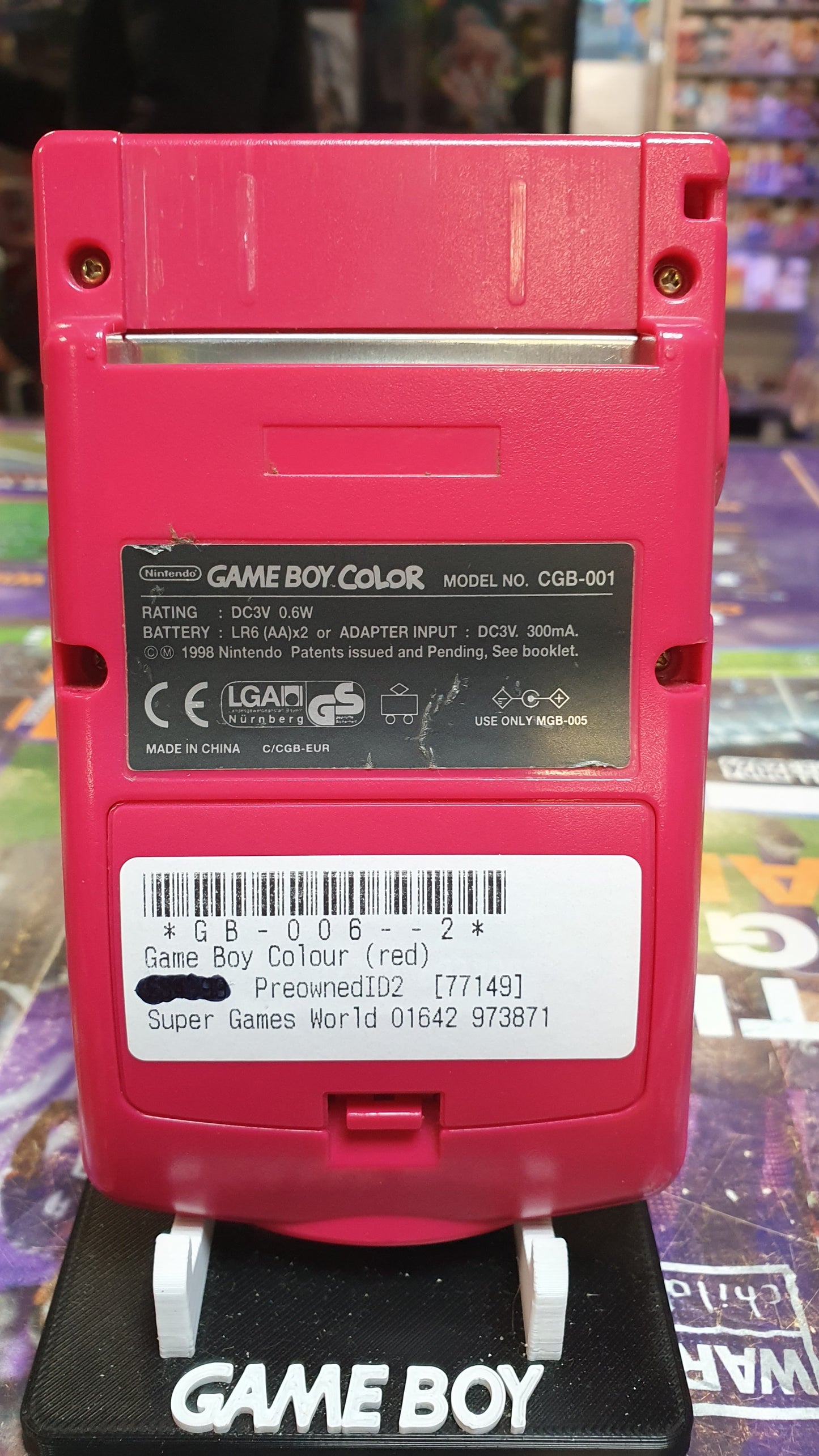 Gameboy Colour (red)