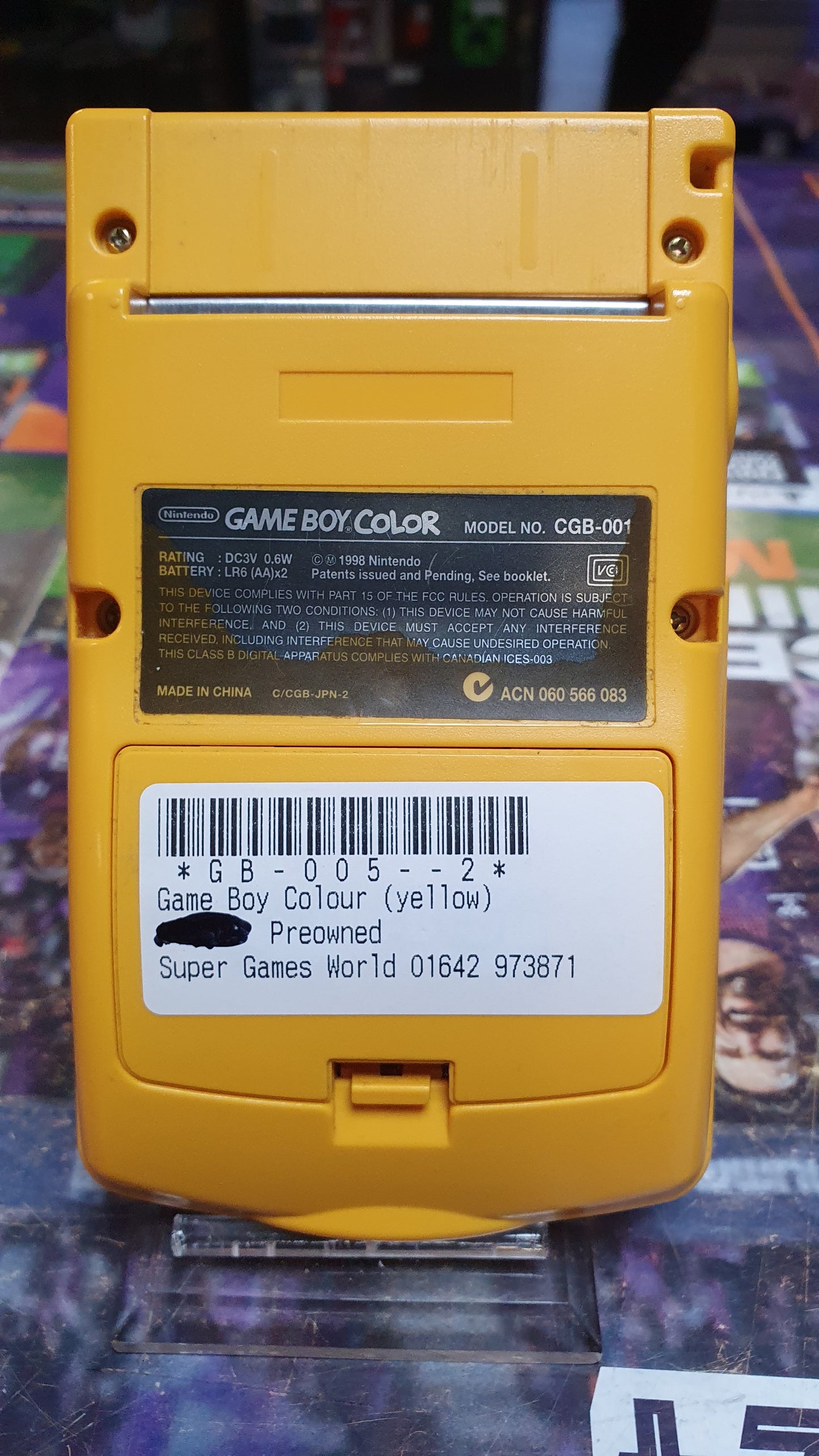 Gameboy Colour (yellow)