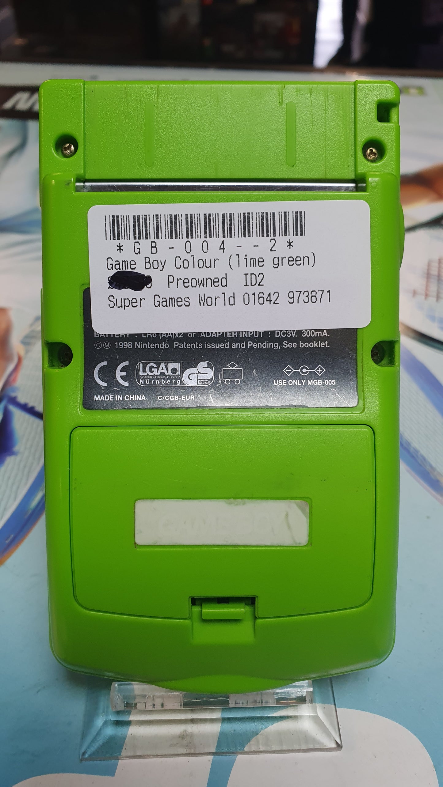 Gameboy Colour Lime Green