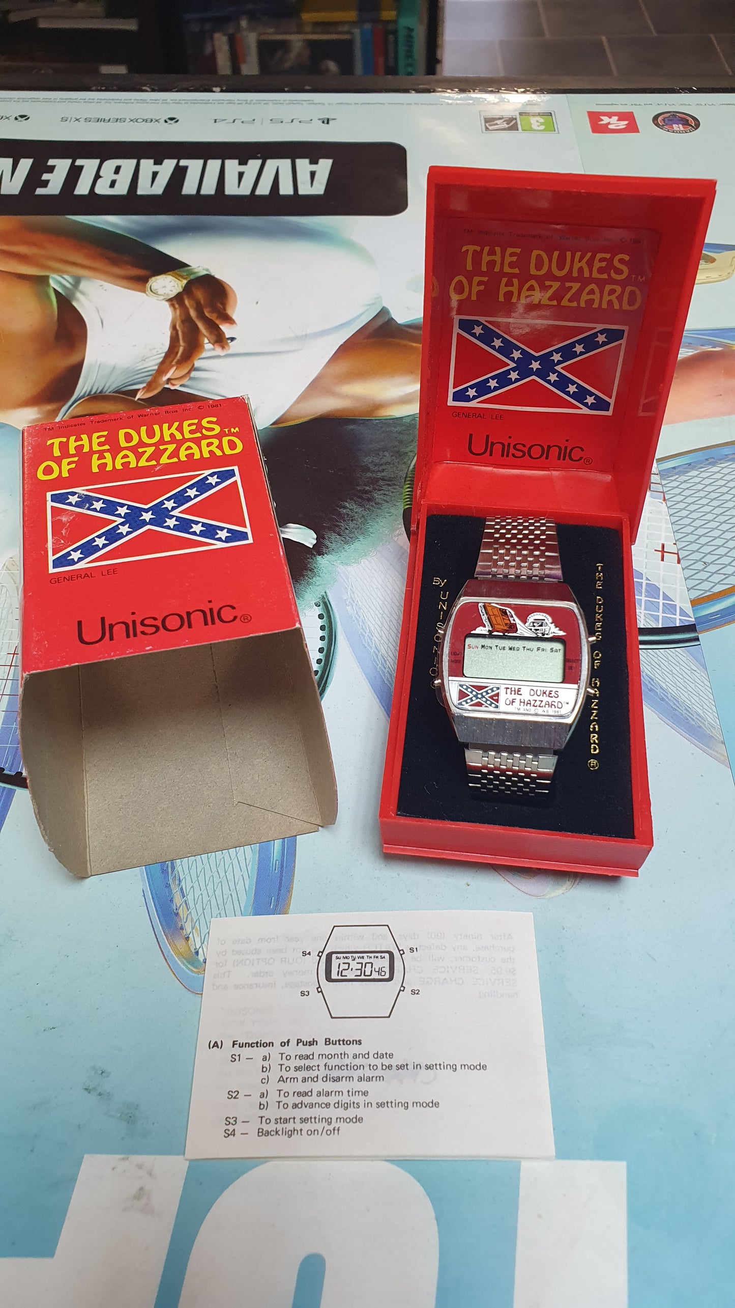 Dukes Of Hazard LCD Watch