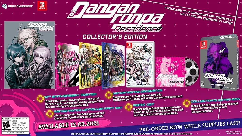 Dangan Ronpa Decadence Collectors Edition