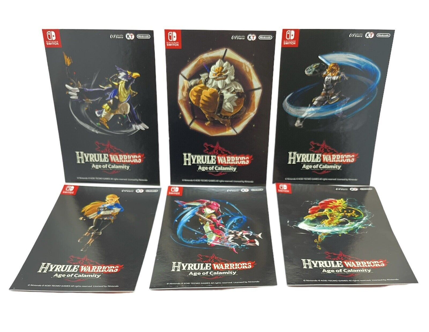 Hyrule Warriors Age Of Calamity Promo Art Cards x 6