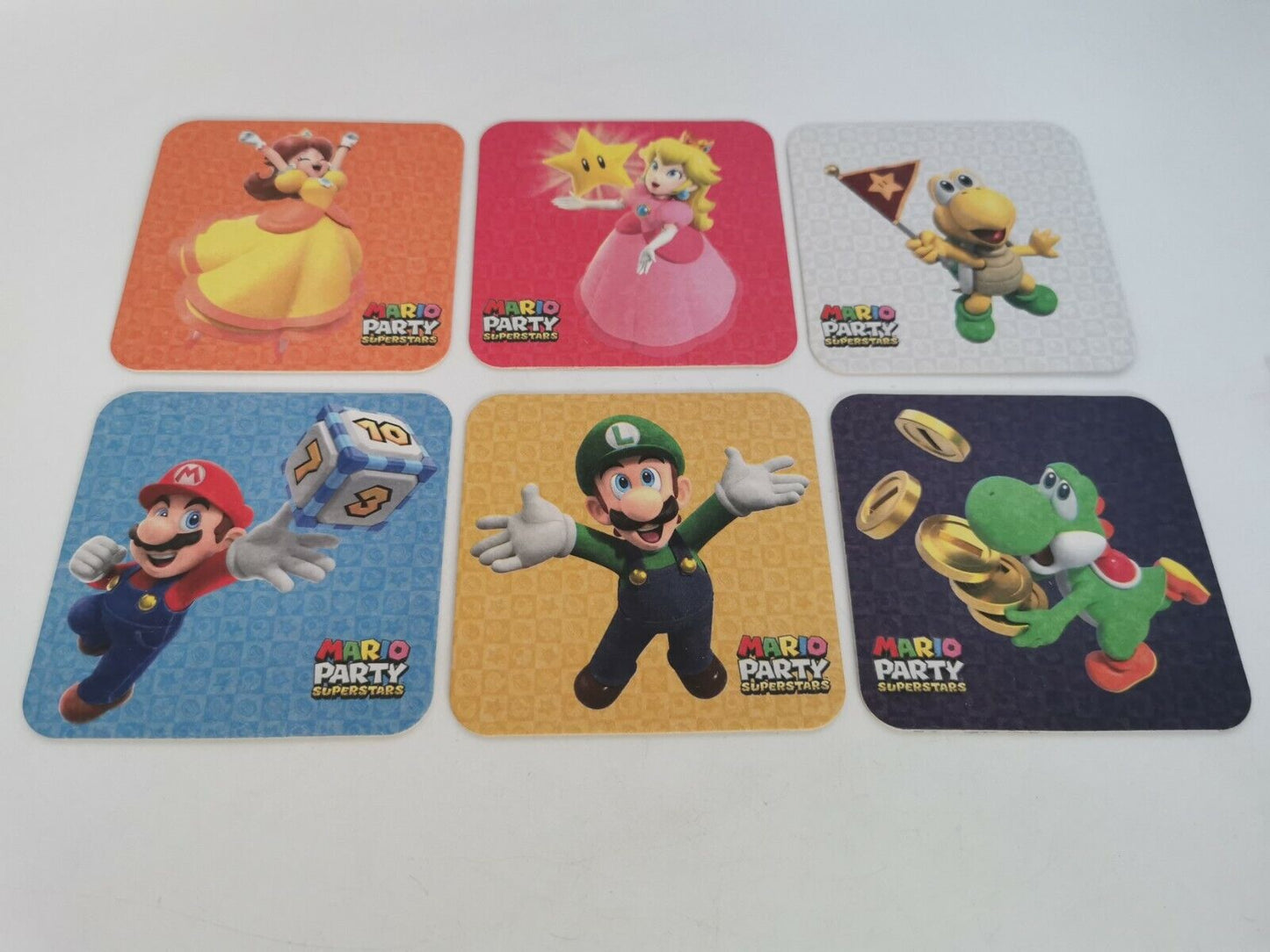 Mario Party Super Stars Coasters x 6