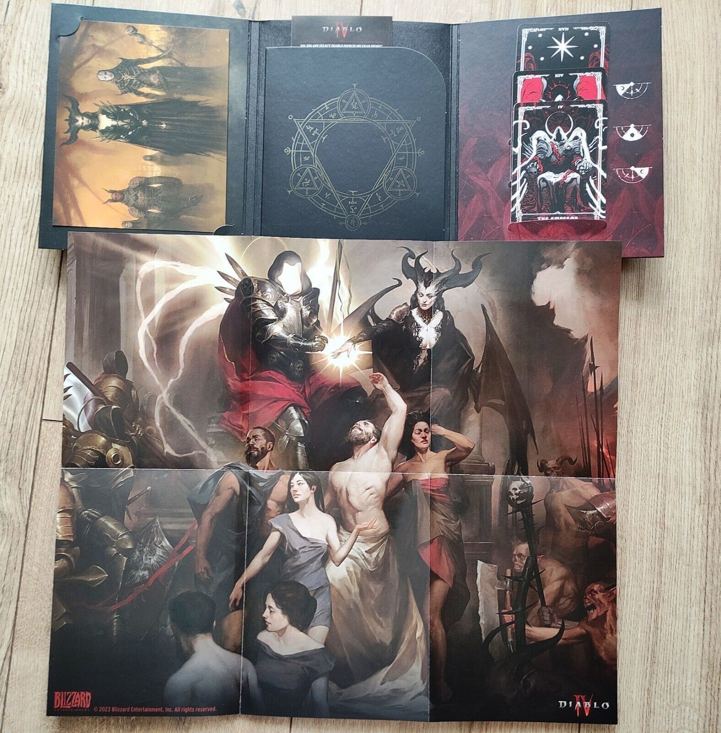 Diablo IV 666 collectors pack- 3 tarot cards + poster + art card